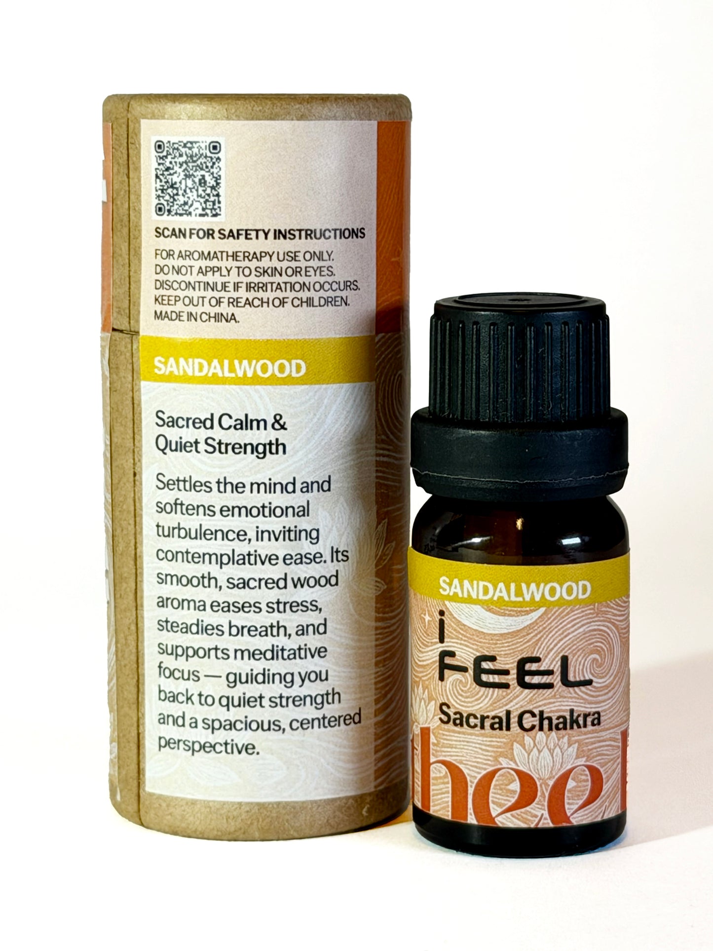 サンダルウッド エッセンシャルオイル（仙骨チャクラ - 「私は感じる」）