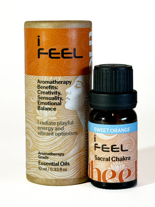 スイートオレンジエッセンシャルオイル（仙骨チャクラ - 「私は感じる」）